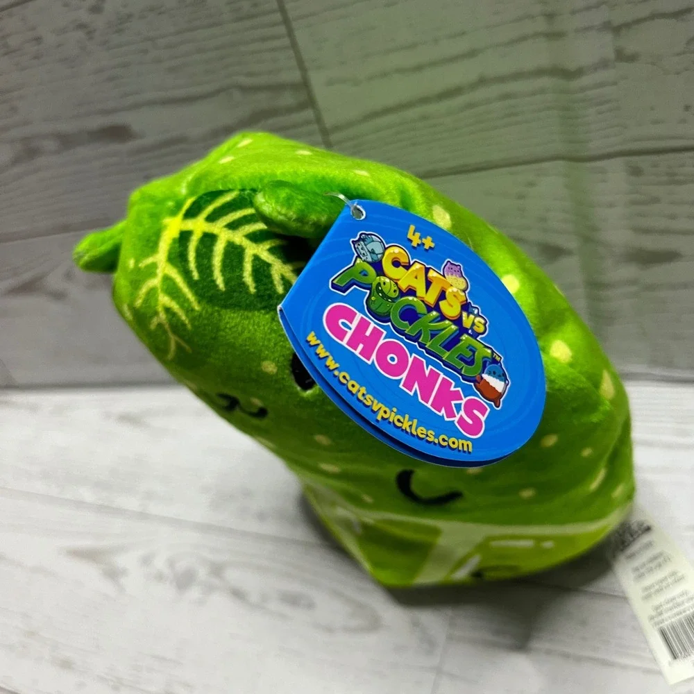 Cats vs‎ Pickles Chonks Limerick Green Lime Plush New With Tags